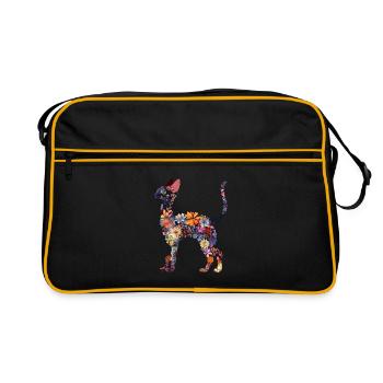 Orientalisch Kurzhaar - Retro Tasche - Schwarz/Gold - Vorne