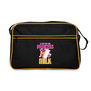 Milch - Retro Tasche - Schwarz/Gold - Vorne