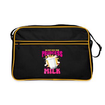 Milch - Retro Tasche - Schwarz/Gold - Vorne