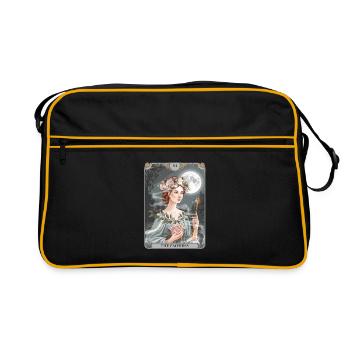 Tarotkarte - Retro Tasche - Schwarz/Gold - Vorne