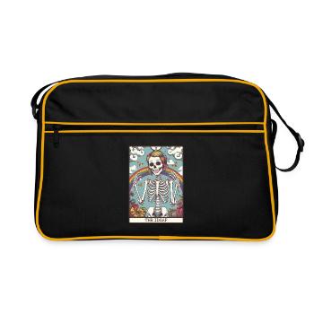 Tarotkarte - Retro Tasche - Schwarz/Gold - Vorne