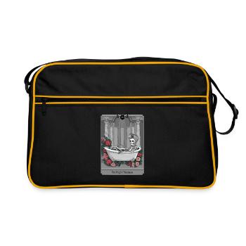 Tarotkarte - Retro Tasche - Schwarz/Gold - Vorne