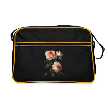 Rose - Retro Tasche - Schwarz/Gold - Vorne