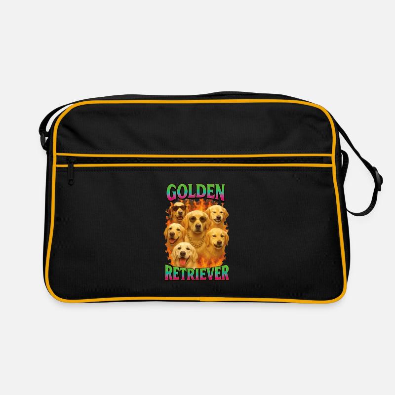 Golden Retriever Retro Tasche