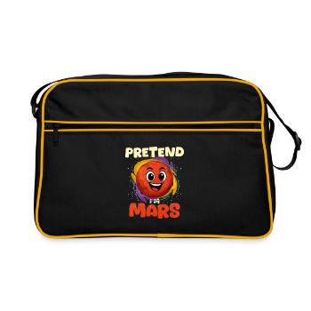 Mars - Retro Tasche - Schwarz/Gold - Vorne
