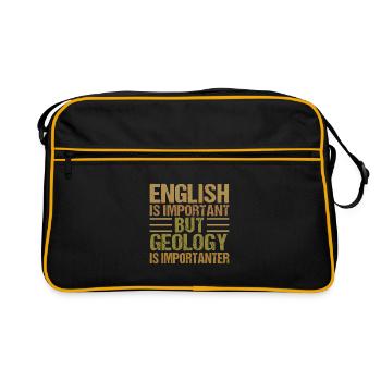 Géologie Roche - Sac Retro - noir/or - Devant