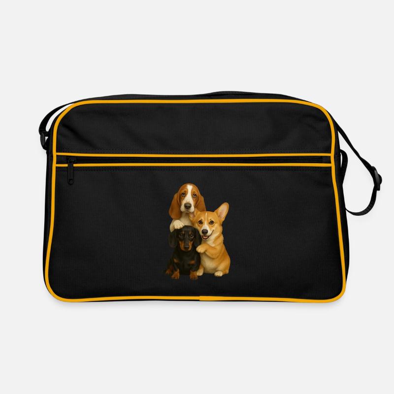 Chien Chiens Chiens mignons Sac Retro