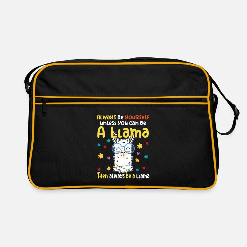 Be yourself unless you can be a lama Retro Bag