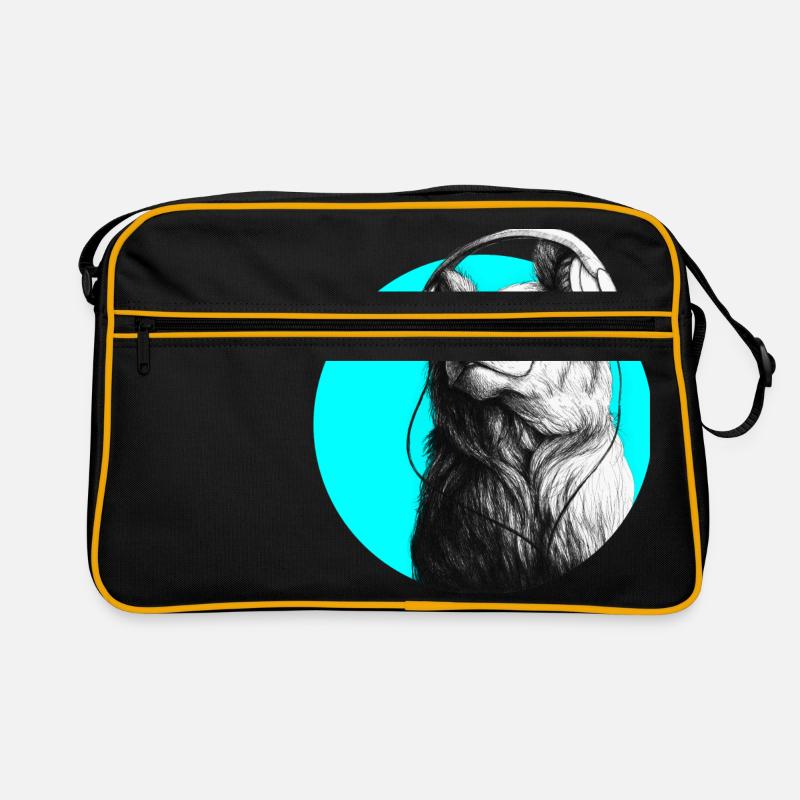 put your record on - Retro Tasche - Schwarz/Gold