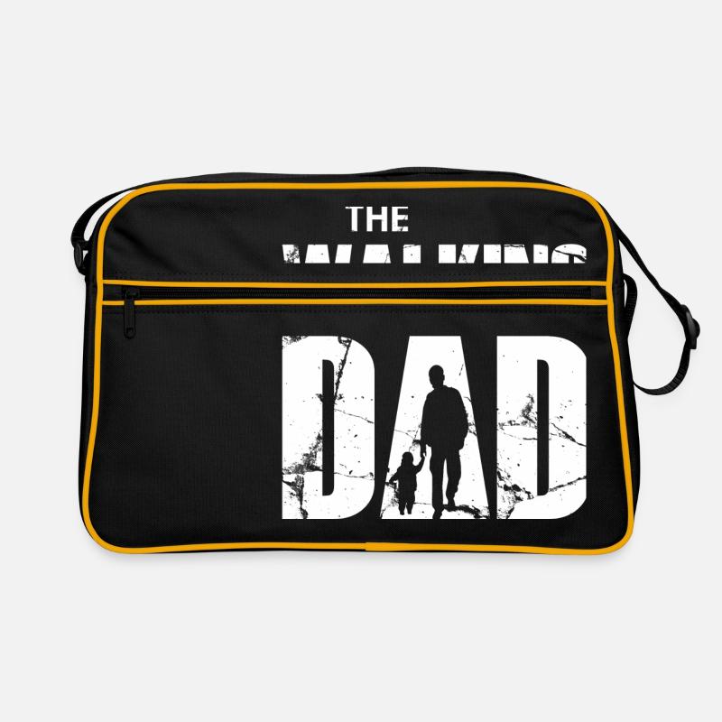 The Walking Dad (weiß) Retro Tasche