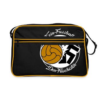Pas de football fascistes - Sac Retro - noir/or - Devant