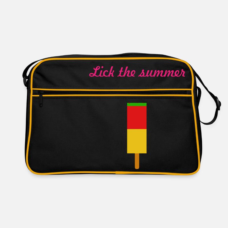 Leck das Sommerkaktuseis Retro Tasche