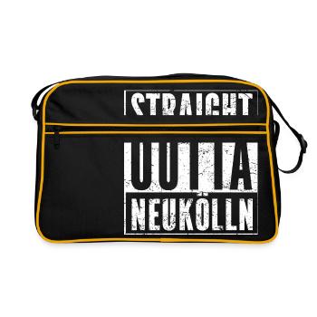STRAIGHT OUTTA NEUKÖLLN chemise drôle de Berlin - Sac Retro - noir/or - Devant