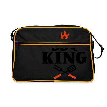 BBQ KING - Grill King - King Grilling - Retro Bag - black/gold - Front