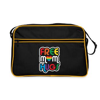 Gay Pride Schwul Lesbisch LGBT LGBTQ Geschenk - Retro Tasche - Schwarz/Gold - Vorne