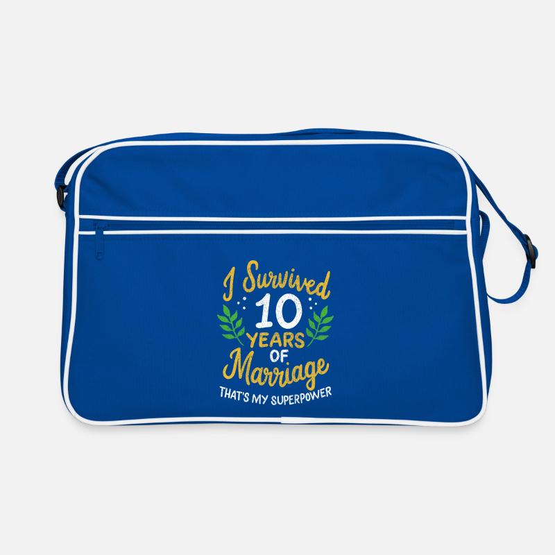 10e anniversaire de mariage a survécu à 10 ans Sac Retro