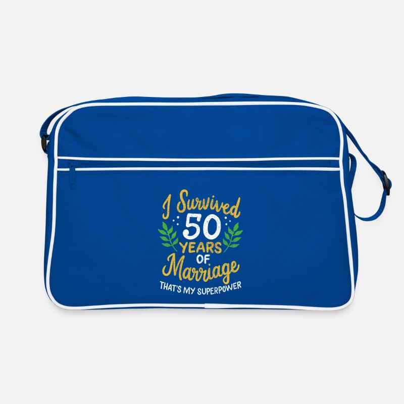 50th Wedding Anniversary Survived 50 Years Of Retro Bag