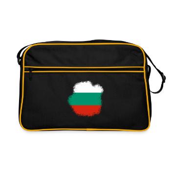 Drapeau bulgare Drapeau bulgare Sables d’or - Sac Retro - noir/or - Devant