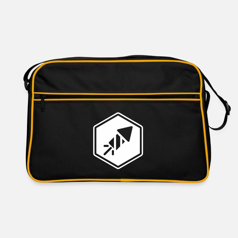 Fe & Py Originale - Retro Tasche - Schwarz/Gold