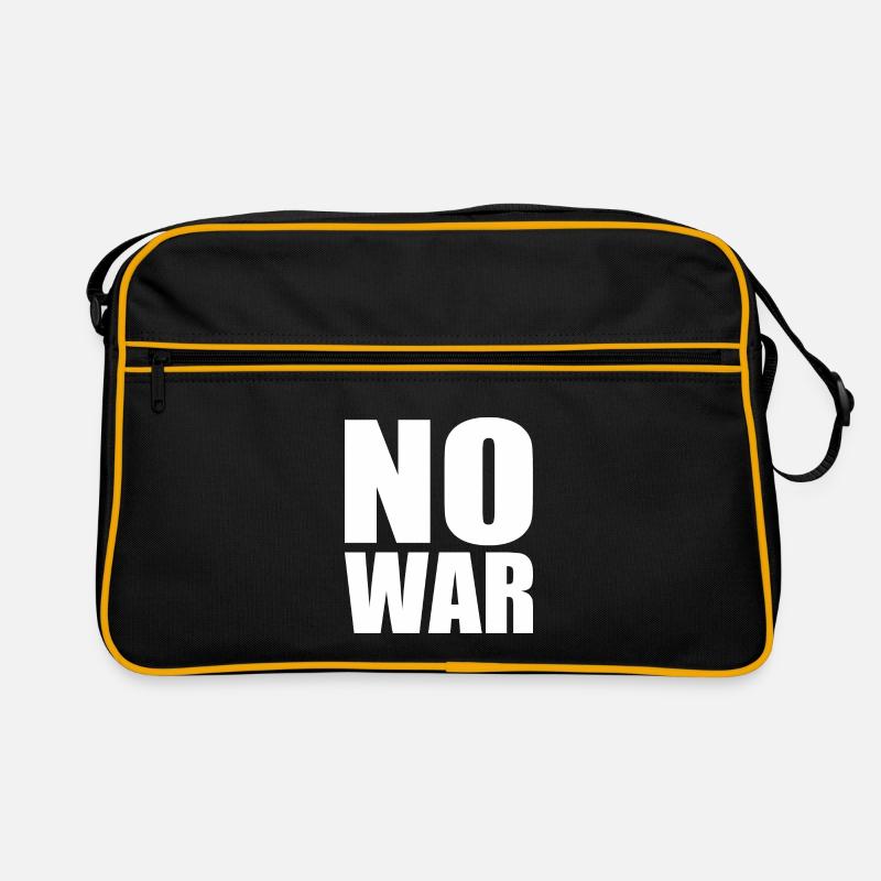 No war - Sac Retro - noir/or