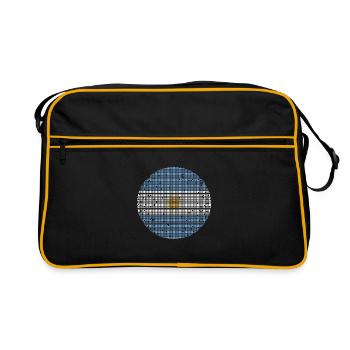 Argentina Flag South America Argentine Flag - Retro Bag - black/gold - Front