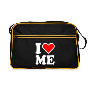 I love me - Sac Retro - noir/or - Devant