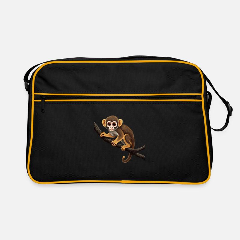 Écureuil singe Écureuil singe singe singe bébé Sac Retro
