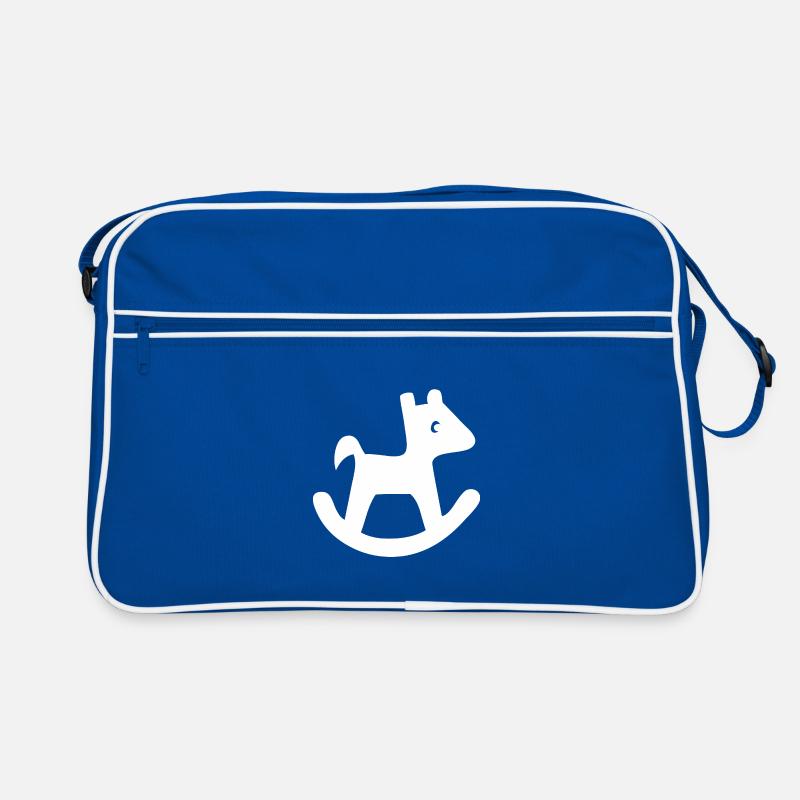 Silhouette de cheval à bascule Sac Retro