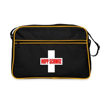 Hopp schwiiz - Sac Retro - noir/or - Devant