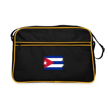 Cuba Flag Caraïbes Vacances Cuba Voyage La Havane - Sac Retro - noir/or - Devant