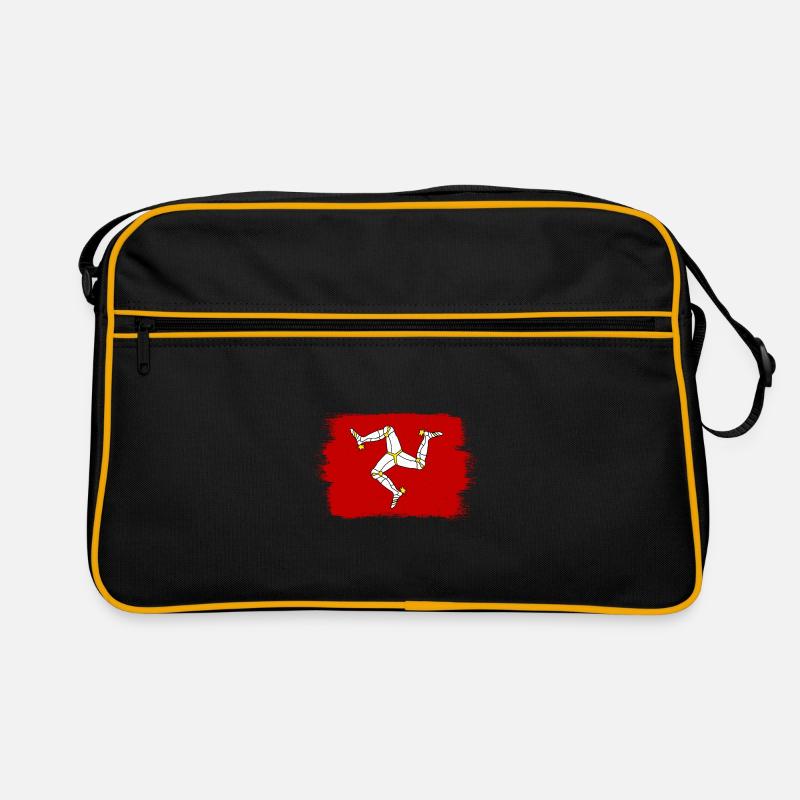 Île de Man Flagge Triskele Drapeau de l’île de Man Sac Retro