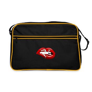 Isle of Man Flagge Triskele Flag of Isle of Man - Retro Bag - black/gold - Front