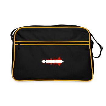 Austria Flag Austria Austrian Flag AT - Retro Bag - black/gold - Front