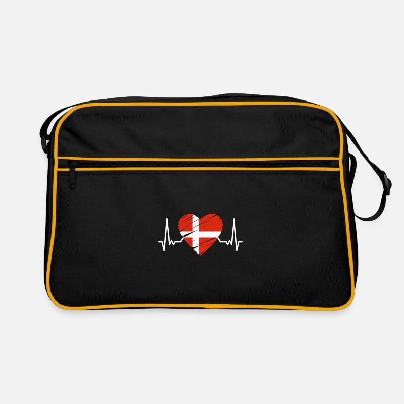 Drapeau du Danemark Scandinavie Drapeau du Danemark Voyage Sac Retro