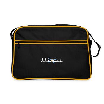 Argentina Flag South America Argentine Flag - Retro Bag - black/gold - Front