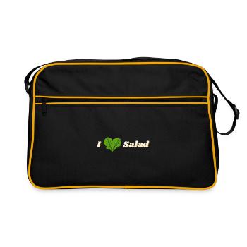 J’adore la salade - Sac Retro - noir/or - Devant