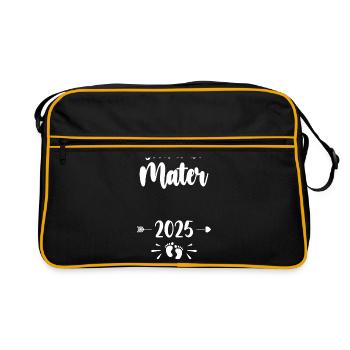 Mutter Bald Mutter 2025 Mutter Schwangere Kinder Mot - Retro Tasche - Schwarz/Gold - Vorne