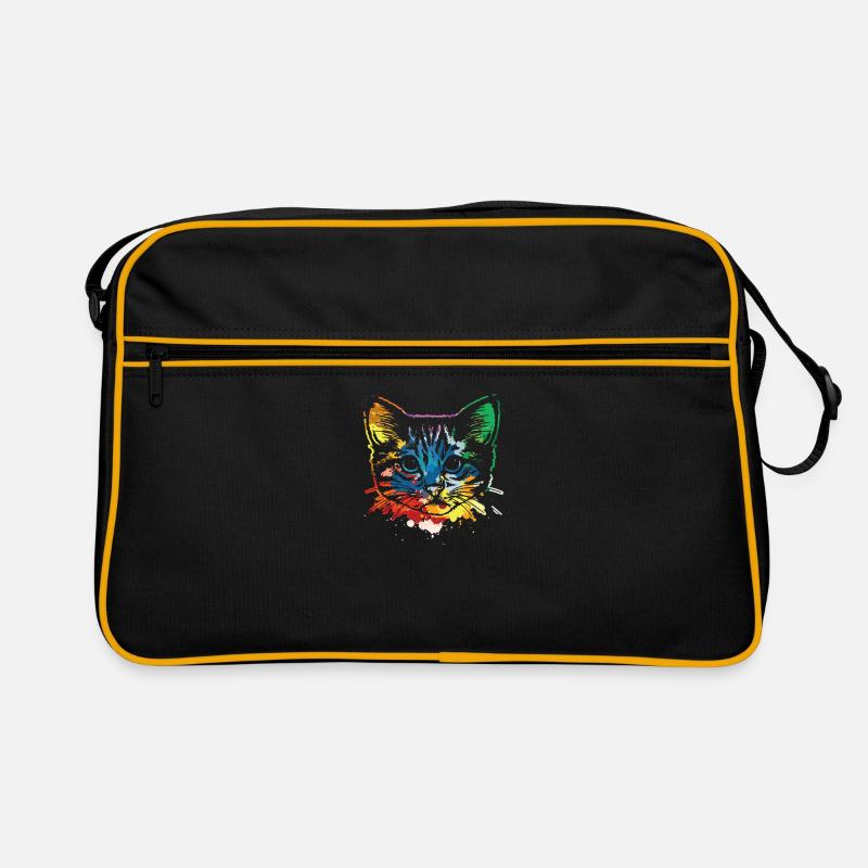 Katze Pop Art Retro Tasche