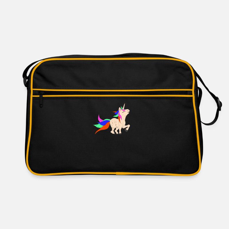 Einhorn grunge Retro Tasche
