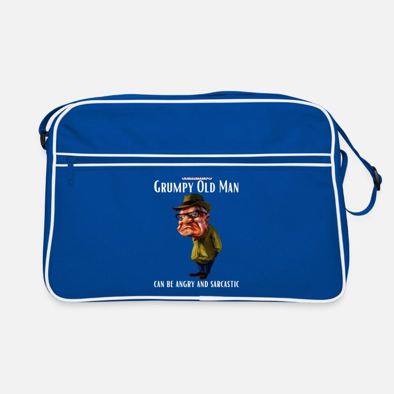 Warning Grumpy Old Man Retro Tasche