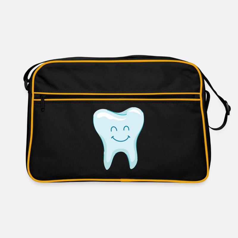 Laughing tooth - teeth - dentist Retro Bag