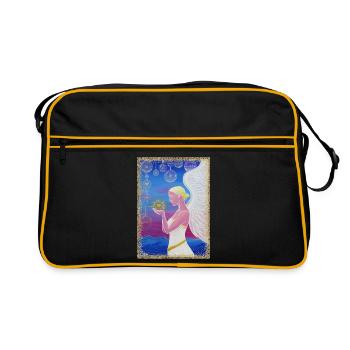 Angel of the Sacred Wintertime - Sonja Ariel - Retro Bag - black/gold - Front
