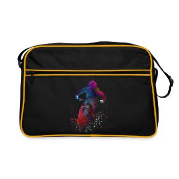 Motor Racing Sports Art #motor #sport - Retro Bag - black/gold - Front
