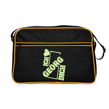Dear Georg - Retro Bag - black/gold - Front