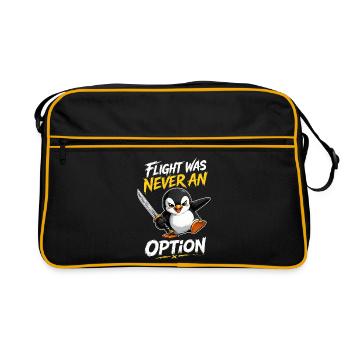 La fuite n’a jamais été une option : Penguin Brave Knife - Sac Retro - noir/or - Devant