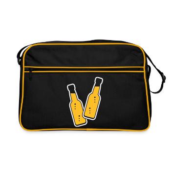 2 bouteilles de pain grillé (Lemonade Soft Drink / NEG 2C) - Sac Retro - noir/or - Devant