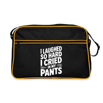 I Laughed So Hard I Cried My Pants - Retro Bag - black/gold - Front