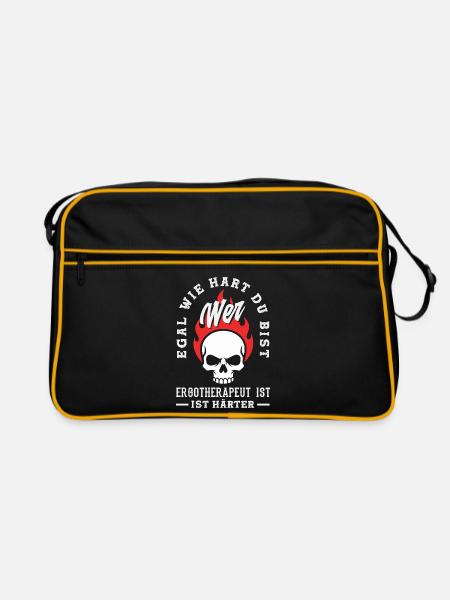 Ergotherapeut Ist Härter - Retro Tasche - Schwarz/Gold