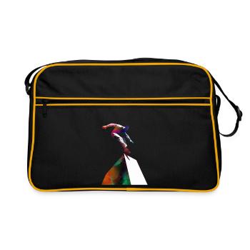 Parkour-Sportkunst - Retro Tasche - Schwarz/Gold - Vorne