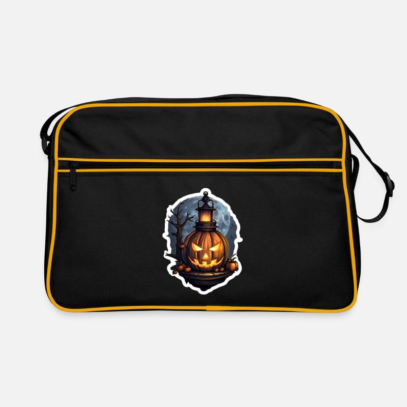 Lanterne citrouille d’Halloween 3 Sac Retro